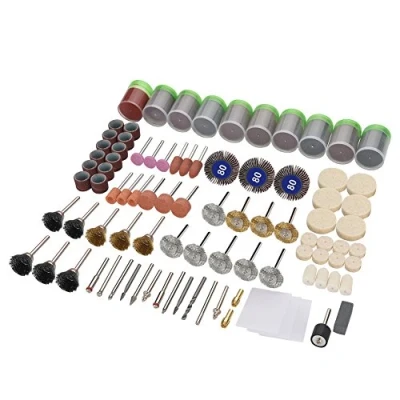 Image of 350pcs Rotary Tool Accessories Kit, 1.5inch Shank Universal Fitments Bits Grinding Sanding Wheel Polishing Accessory Kit Set with Storage Case for
