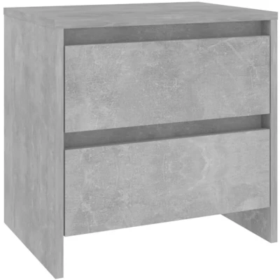 Image of vidaXL Bedside Cabinet Concrete Grey 45x34.5x44.5 cm Engineered Wood
