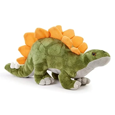 Image of Zappi Co Plush Children&#039;s Stuffed Soft Cuddly Toy Part of Safari Animals Collection, Perfect for Kids (33cm Depth)(Stegosaurus Dinosaur)