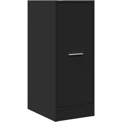 Image of vidaXL Apothecary Cabinet Storage Drawer Black Engineered Wood, 2 Drawers, 30 x 41 77.5 cm for Kitchen, Living Room, Office