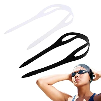 Image of Baoblaze Clear Universal Swimming Goggles Swim Glasses Eyewear Durable Silicone Strap Head Band Water Sports Replacement Spare Accessories