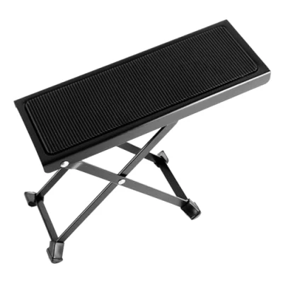 Image of EastRock Guitar Footstool,Adjustable Metal Footrest with Anti Slip Rubber Pad,Foldable Foot Stand for Classical/Acoustic/Electric