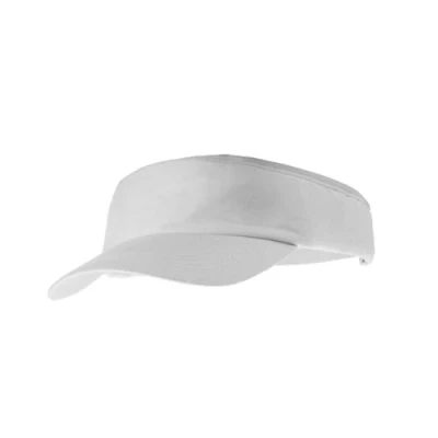 Image of eBuyGB Adult Sun Visor Unisex Summer Sports Shade Cap Hat (White)