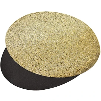 Image of YöL 12 Placemats Set Christmas Gold Glitter Oval Festive Xmas Table Home Decor Party Tableware Decorations