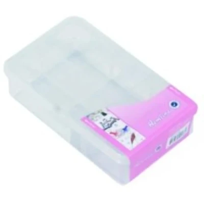 Image of Hemline M3004.xs Transparent Plastic Sewing Storage Box 11.7 x 7.1 3½cm