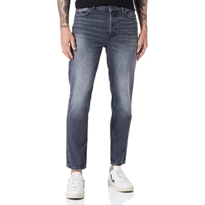 Image of HUGO Men&#039;s 634 Jeans Trousers, Charcoal10, 33 W/34 L