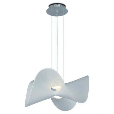 Image of Manta Ceiling Pendant 65cm Round 20W LED 3000K, 1600lm, Chrome , White