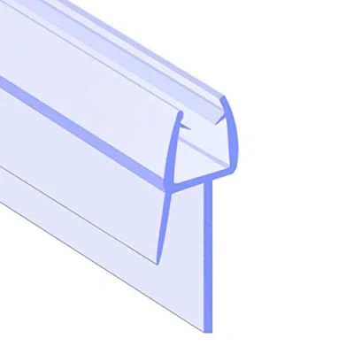 Image of ECOSPA Bath &amp; Shower Screen Seal Strip for 4 6mm Straight or Curved Glass Doors Prevents Leaks Between and Tray Seals Gap up to 25mm