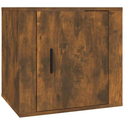 Image of vidaXL Bedside Cabinet Smoked Oak 50x39x47 cm