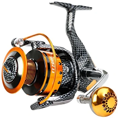 Image of Fishing Reels 12+1 BB, Light and Smooth Spinning Reels, Powerful Carbon Fiber Drag, Salt Freshwater