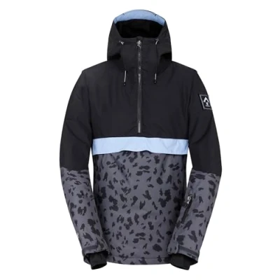 Image of Dare 2b Women&#039;s Water repellent Snowburst Overhead Ski Jacket Black Grey, Size: 18