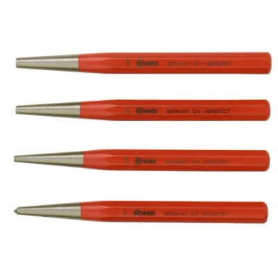 Image of Centre Punches/Drift Punches Set 4 Piece of Chrome Vanadium Steel