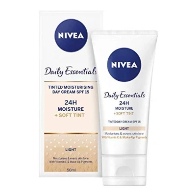 Image of 3 x NIVEA® Daily Essentials Tinted Moisturising Day Cream Natural SPF 8 50ml