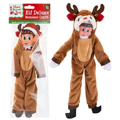 Image of QDS Naughty Christmas Elf Elves Clothes Costumes Outfits &amp; Accessories (Reindeer Outfit)