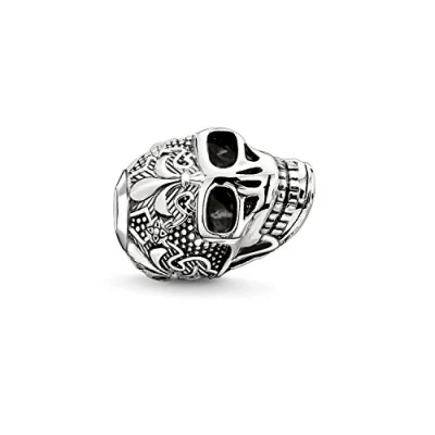 Image of Thomas Sabo Unisex Bead Skull Karma Beads 925 Sterling Silver K0239 637 12