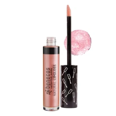 Image of Benecos Natural Cosmetics Lip Gloss Vegetable Oils and Vitamin E Talc Free Rosé