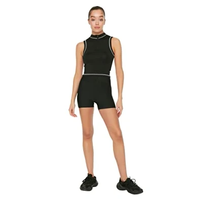 Image of Trendyol Women Sportswear High Waist Skinny fit Shorts Length Sport Leggings