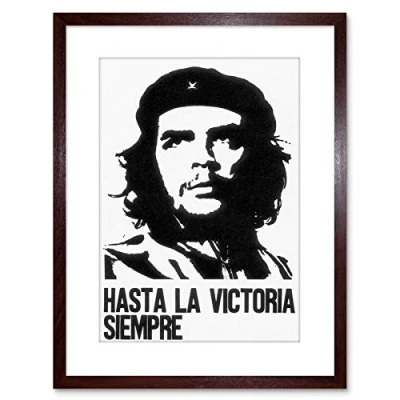 Image of Wee Blue Coo AD CUBA CHE GUEVARA ICON REVOLUTION VICTORY FRAMED PRINT F97X5842