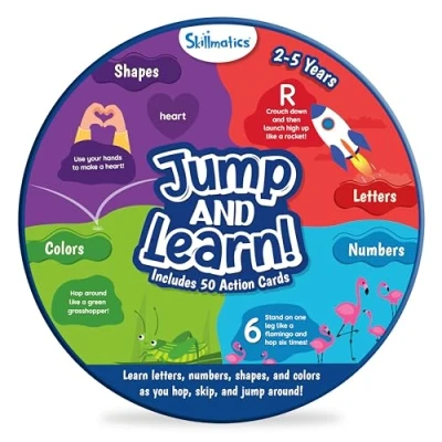 Image of Skillmatics Flash Cards for Toddlers Jump &amp; Learn Letters, Numbers, Shapes Colors, Stocking Stuffers, Preschool Learning, Travel Toys, Gifts Kids Ages 2, 3, 4, 5