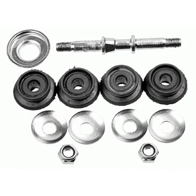 Image of 509110 Anti roll bar link LEMFÖRDER 35286 01 Front Axle, both sides 92mm M8x1,25mm with rubber mount CITROËN: C1 I, II, PEUGEOT: 108 Hatchback