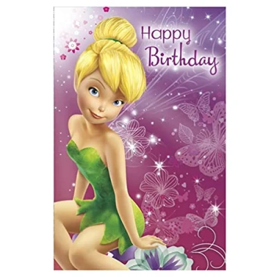 Image of Disney Fairies Tinker Bell Magical Happy Birthday Friendship Greeting Card