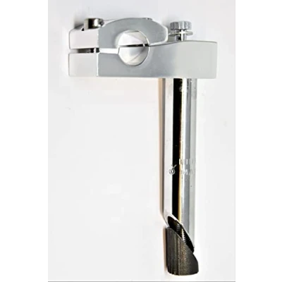 Image of Chrome BMX Two Bolt Handlebar Stem Alloy Top 21.1 Kids Bike 22.2mm H/Bar Clamp