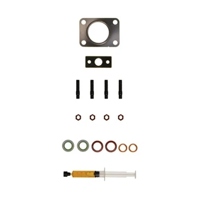 Image of 9641192380 Mounting Kit, charger AJUSA JTC11276 with studs, syringe oil gaskets/seals