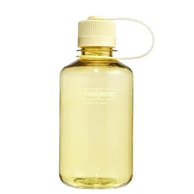 Image of Nalgene Sustain Tritan BPA Free Water Bottle Made with Material Derived from 50% Plastic Waste, 16 OZ, Narrow Mouth, Butter