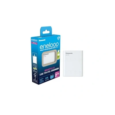 Image of eneloop SmartPlus Travel USB Charger, for 1 4 AA/AAA Rechargeable Batteries, 2.25h Charging Time, 10 Safety Features,