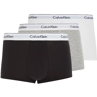 Image of Calvin Klein Underwear Boxer Brief 3 PACK Pants, Men&#039;s, Size: XL, Black/white/grey heather