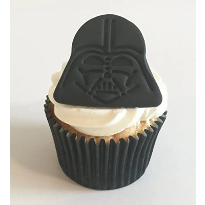 Image of 6 Sugar Star Wars Darth Vaders Made with Love &amp; Imagination in The UK!