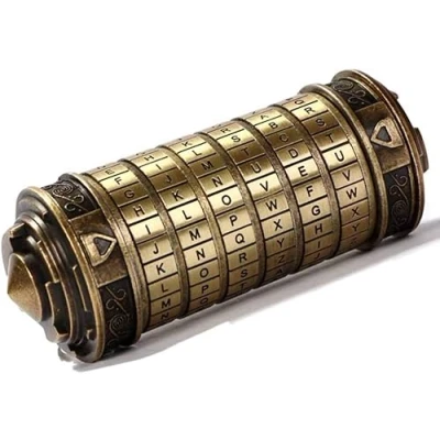 Image of Cryptex Da Vinci Code Mini Lock Puzzle Boxes with Hidden Compartments Anniversary Valentine&#039;s Day Romantic Birthday Gifts for Her Girlfriend Box Men