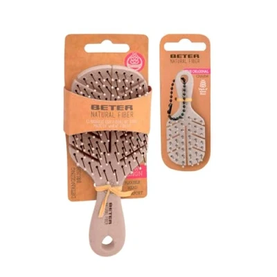 Image of Beter Natural Fiber MINI+Charm Mini Anti Pull Hairbrush, Detangling, Tangle and Breakage, Eco friendly