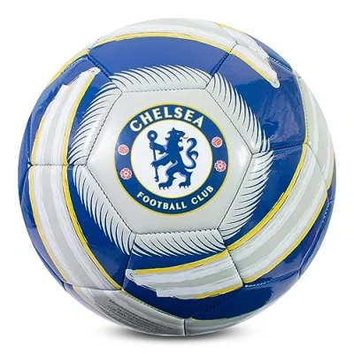 Image of Hy Pro Officially Licensed Chelsea F.C. Cyclone Football Size 5, Blues, Training, Match, Merchandise, Collectible For Kids and Adults, Blue