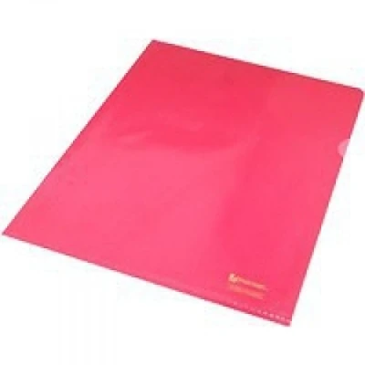Image of Rexel Nyrex Premium A4 Document Folder, Red Embossed, 100mic, Cut Flush, L Pack of 25, 12161RD
