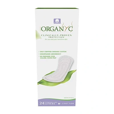 Image of Organyc Panty Liners Flat 24 units