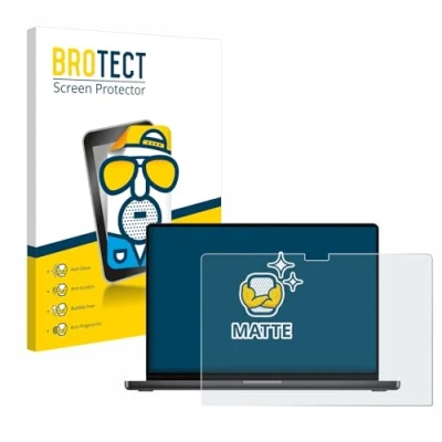 Image of brotect Screen Protector Anti Glare compatible with Apple MacBook Pro 16&quot; 2023 M3 Matte, Fingerprint Protection Film