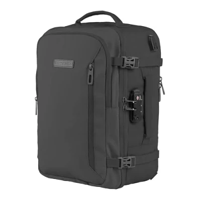 Image of BidMamba Ryanair Hand Luggage Backpack 40x20x25, Bag 20L Easyjet Low Cost Flights Carbon