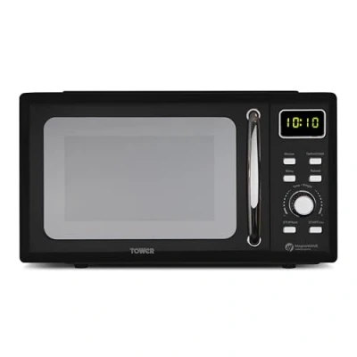 Image of Tower 20L 800W Digital Microwave Mirror Door Black and Chrome