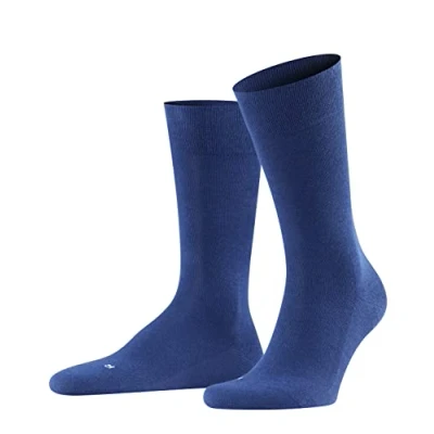 Image of FALKE Men&#039;s Sensitive London M SO Cotton With Soft Tops 1 Pair Socks, Blue (Royal 6000) new eco friendly, 5.5 8