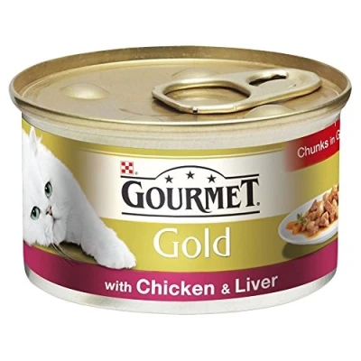 Image of Gourmet Gold Chicken &amp; Liver in Gravy (85g) Pack of 6