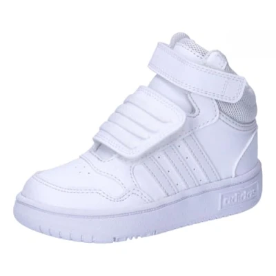 Image of adidas Hoops Mid Shoes, Cloud White/Cloud White, 7 UK