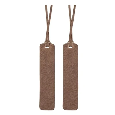 Image of Londo Genuine Leather Handmade Bookmark (Set of 2) (Mink, Knotted)