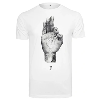 Image of Famous Stars and Straps Men&#039;s T Shirt FMS Sign Tee White Streetwear in Sizes S to XXL, Mens, Shirt, FA010, White, M
