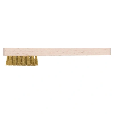 Image of GEDORE Spark plug brush, for plugs, 15 mm brass Wire bristles, Wooden handle, 280 long, 647