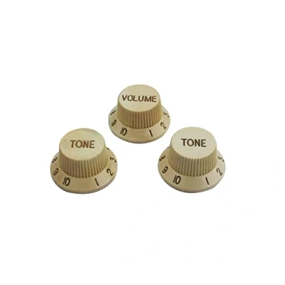 Image of Guyker 3Pcs Potentimeter Tone and Volume Knobs with 6mm dia. Shaft Pots Compatible ST Start Electric Guitar