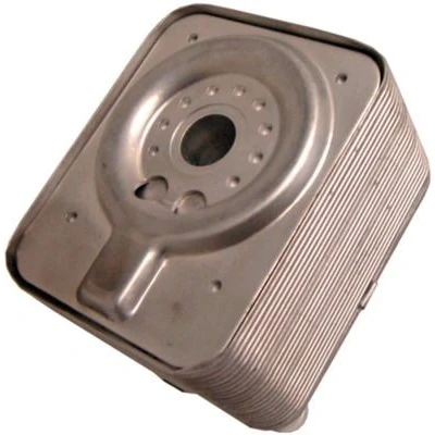 Image of 038117021A, 038117021B, 038117021C, 038117021D, 038117021E Oil Cooler MAHLE ORIGINAL CLC 162 000S without gasket/seal VOLKSWAGEN: Touareg II, Tiguan I