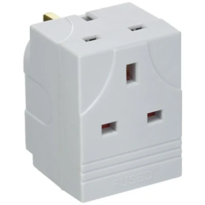 Image of Guilty Gadgets ® Multi Purpose 3 Way Mains Adaptor