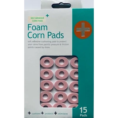 Image of 1 X 15pcs Small Oval Corn pad Self Adhesive Foam Cushion Pads Perfect Protection for Painful CALLUSES Protective Ring Plasters Reduce Pain from Shoes Relief