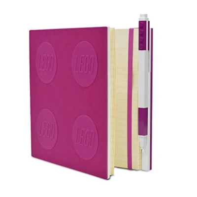 Image of LEGO Stationery Locking Notebook with Gel Pen Violet